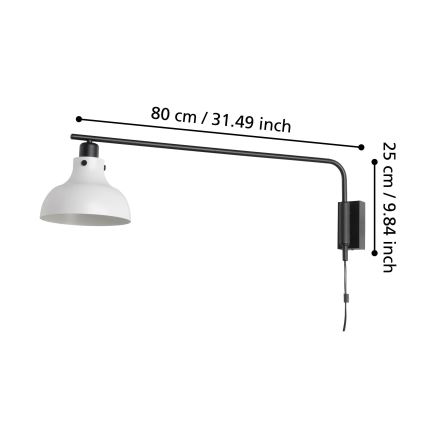 Eglo - Wandlamp 1xE27/40W/230V