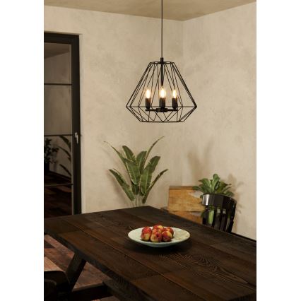 Eglo - Hanglamp aan een koord 3xE14/40W/230V
