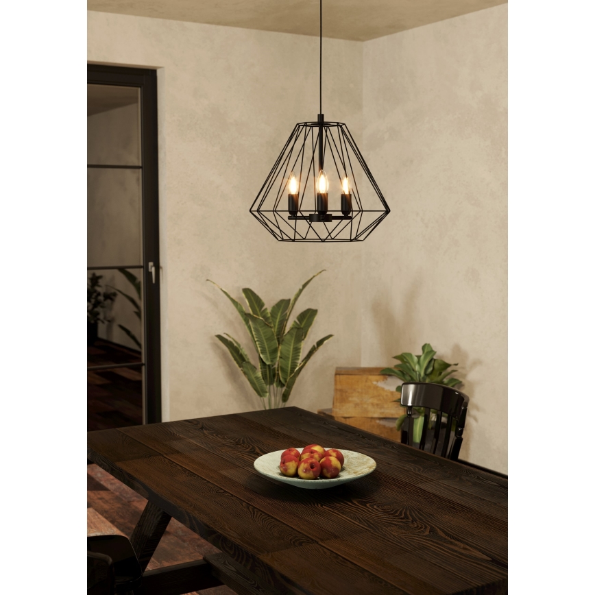 Eglo - Hanglamp aan een koord 3xE14/40W/230V
