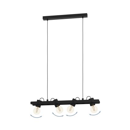 Eglo - Hanglamp aan een koord 4xE27/15W/230V