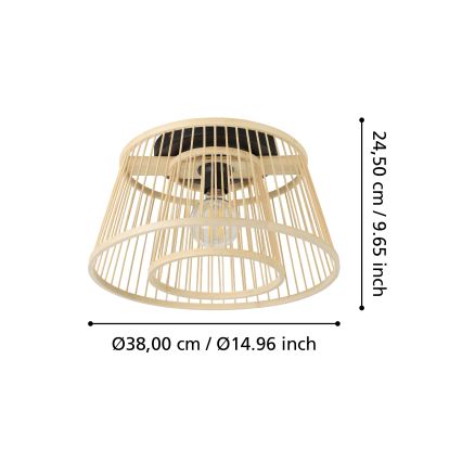 Eglo - Plafondlamp 1xE27/40W/230V