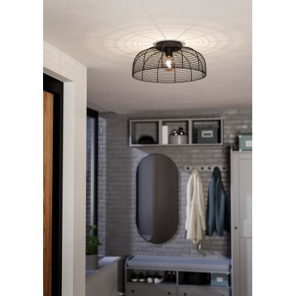 Eglo - Plafondlamp 1xE27/40W/230V zwart