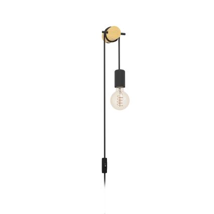 Eglo - Wandlamp 1xE27/13W/230V zwart/beige