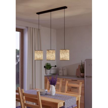 Eglo - Hanglamp aan een koord 3xE27/25W/230V