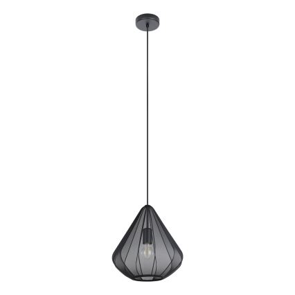 Eglo - Hanglamp aan een koord 1xE27/40W/230V diameter 33,5 cm zwart