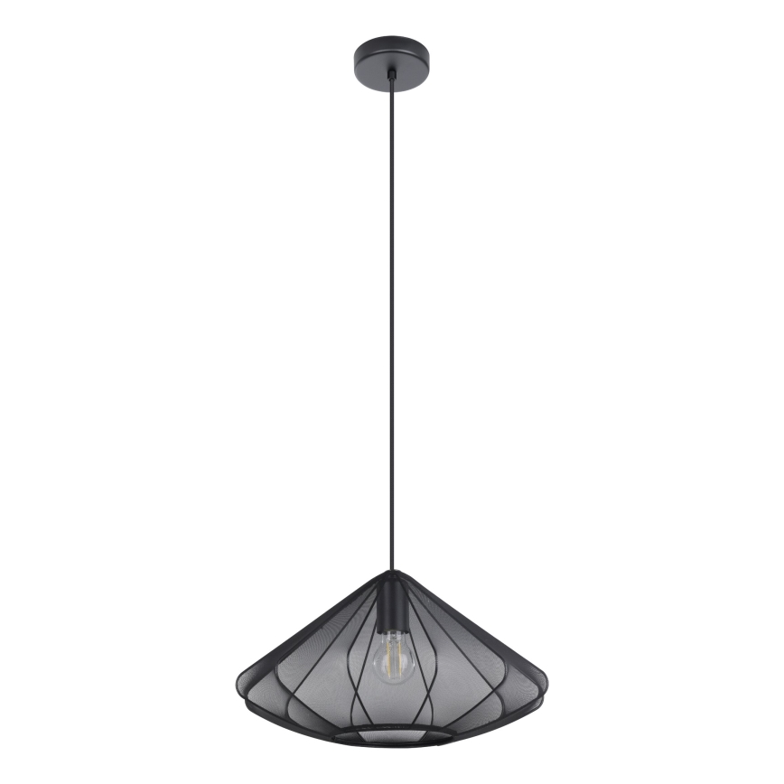 Eglo - Hanglamp aan een koord 1xE27/40W/230V diameter 42,5 cm zwart