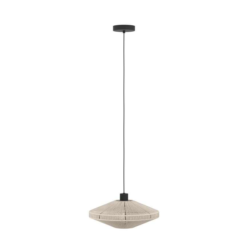 Eglo - Hanglamp met kabel 1xE27/40W/230V crème