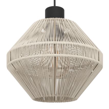 Eglo - Hanglamp aan kabel 3xE27/40W/230V crème