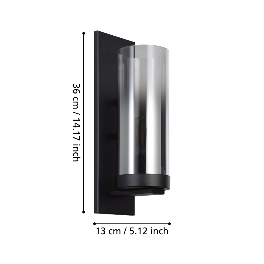 Eglo - Wandlamp 1xE27/40W/230V zwart