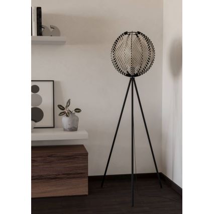 Eglo - Staande Lamp 1xE27/40W/230V wit/zwart