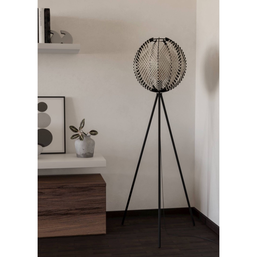 Eglo - Staande Lamp 1xE27/40W/230V wit/zwart