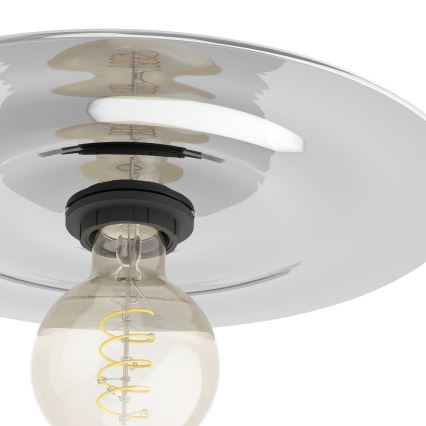 Eglo - Plafondlamp 1xE27/40W/230V grijs