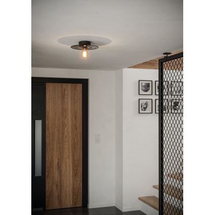 Eglo - Plafondlamp 1xE27/40W/230V grijs