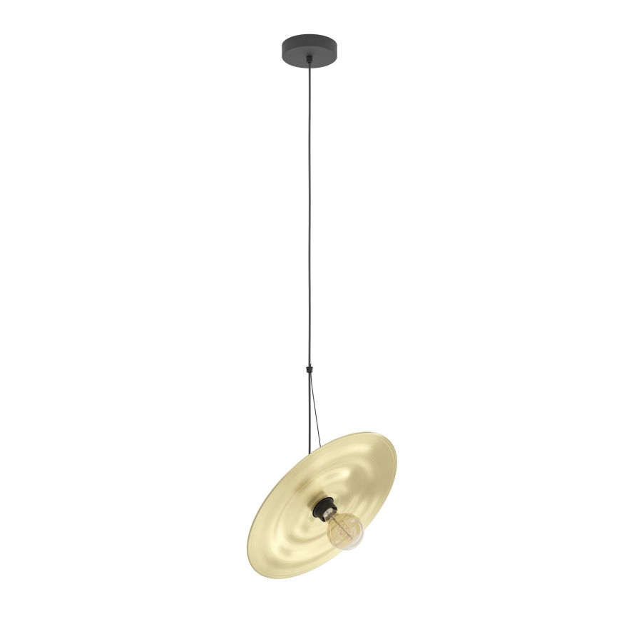 Eglo - Hanglamp aan een koord 1xE27/40W/230V goud