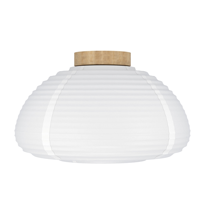 Eglo - Plafonnier 1xE27/40W/230V Ø 40 cm blanc/beige