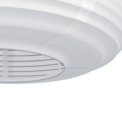 Eglo - Suspension sur câble 1xE27/40W/230V Ø 40 cm blanc/beige