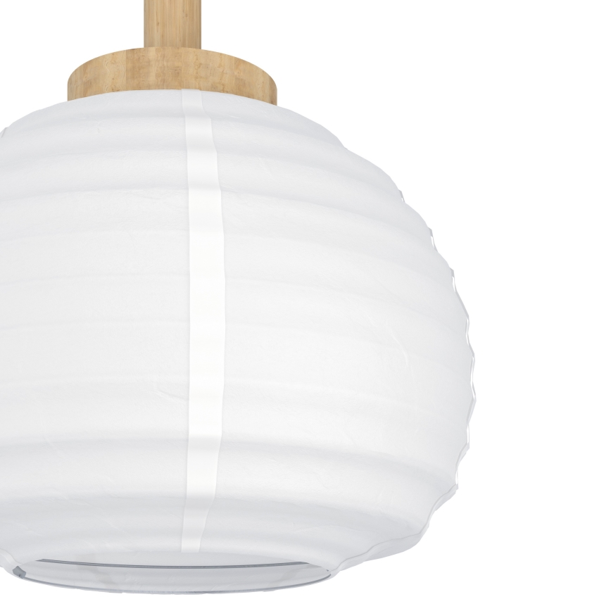 Eglo - Suspension sur câble 3xE27/40W/230V blanche/beige