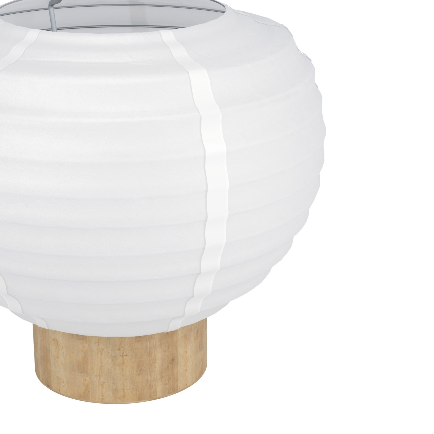 Eglo - Lampe de table 1xE27/40W/230V blanche/beige