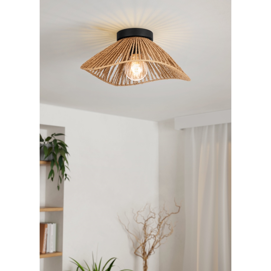 Eglo - Plafonnier 1xE27/60W/230V marron