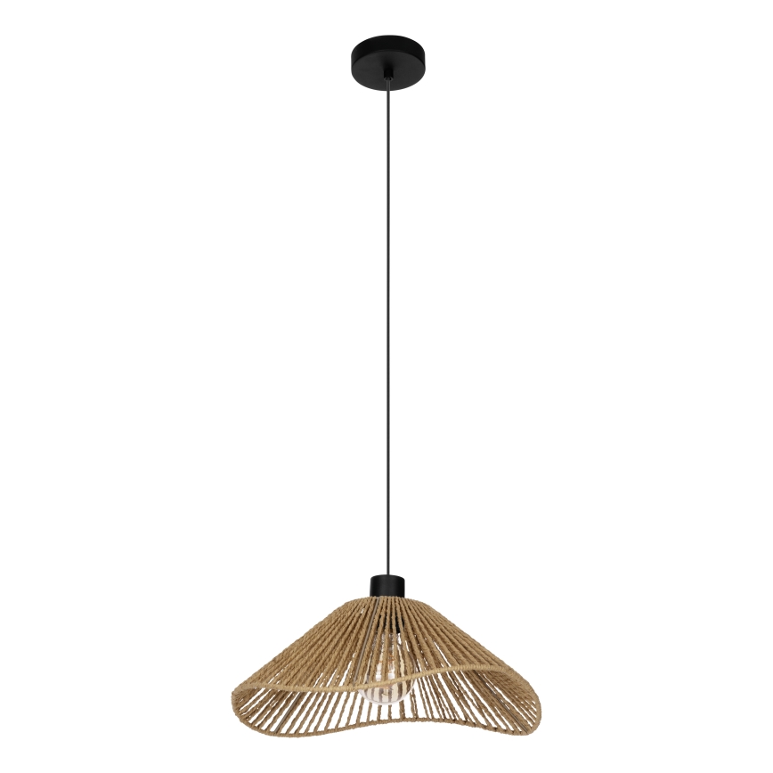 Eglo - Hanglamp aan een koord 1xE27/60W/230V bruin
