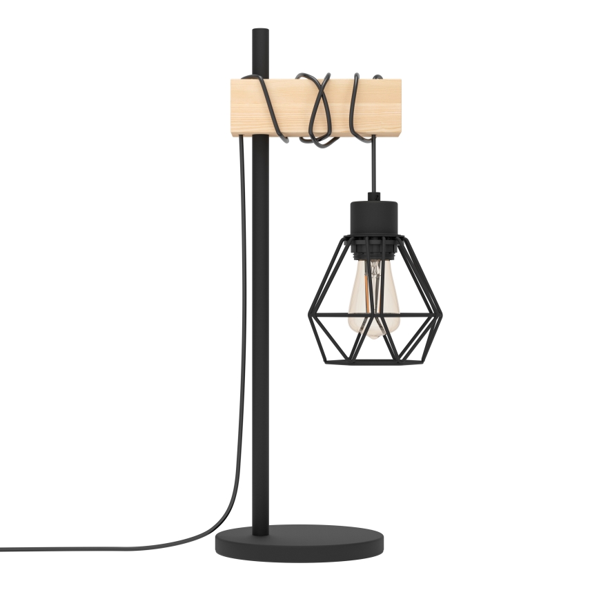 Eglo - Lampe de table TOWNSHEND 1xE27/60W/230V - FSC certifié