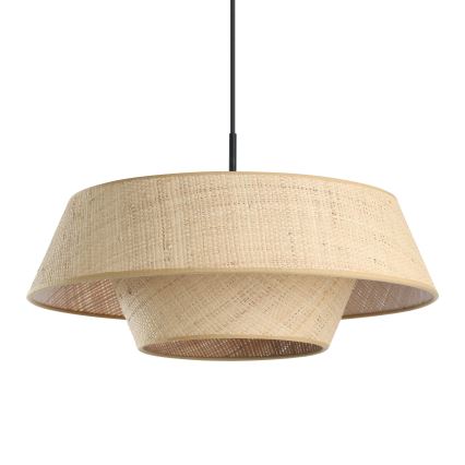 Eglo - Hanglamp met snoer 1xE27/60W/230V raffia