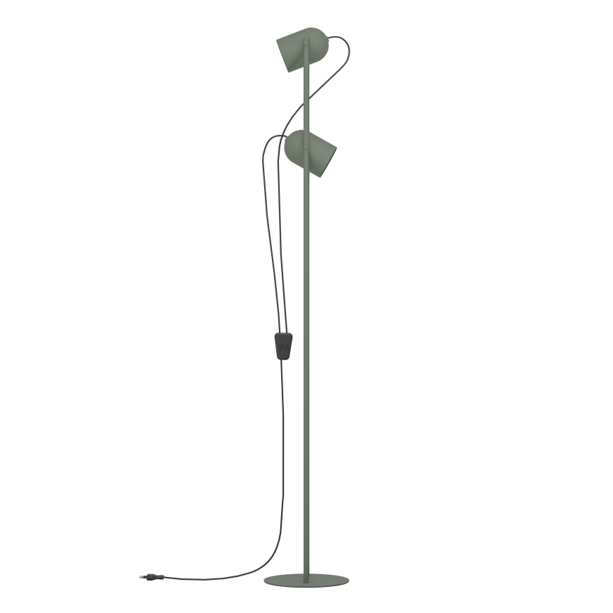 Eglo - Vloerlamp 2xE14/8W/230V groen