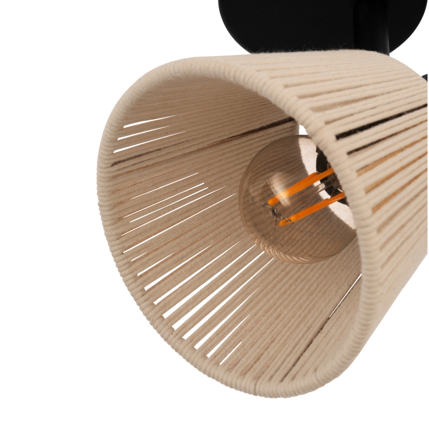 Eglo - Spot mural 1xE14/40W/230V beige/noir