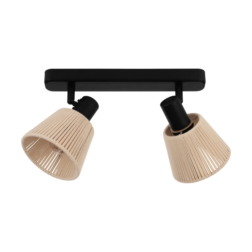 Eglo - Spotlamp 2xE14/40W/230V beige/zwart