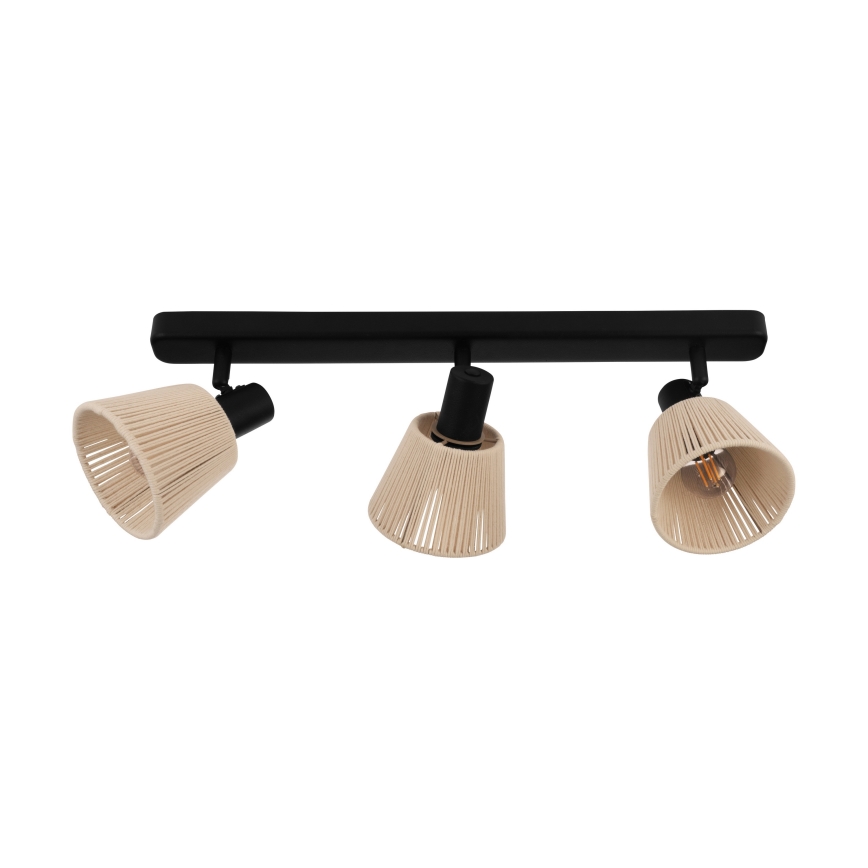 Eglo - Spotarmatuur 3xE14/40W/230V beige/zwart