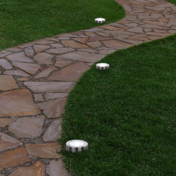 Eglo 48777 - LED zonnelamp met sensor, LED/0,07W/1,2V, 200 mAh, mat chroom