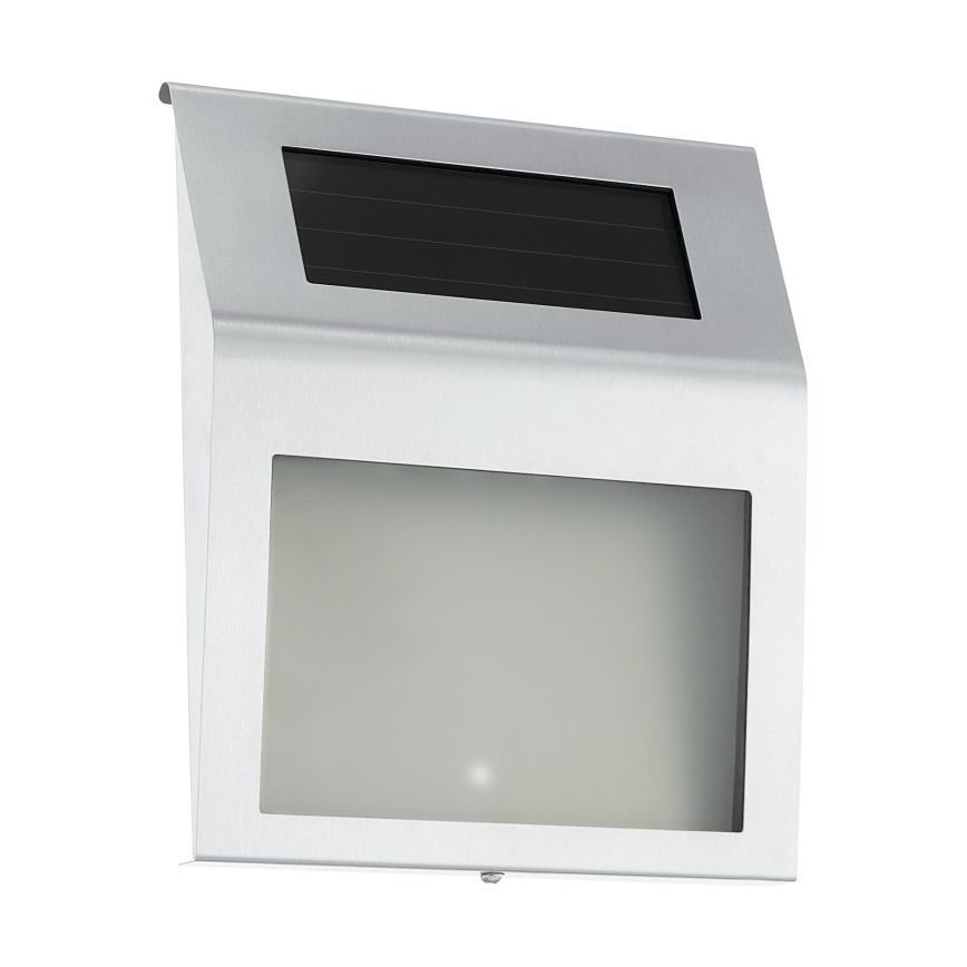 Eglo 48875 - LED Solar verlicht huisnummer LED/1,2W/1,2V 300 mAh IP44 mat chroom
