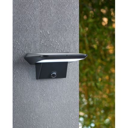 Eglo - Applique murale solaire avec détecteur LED/20W/3,7V 2000 mAh IP44