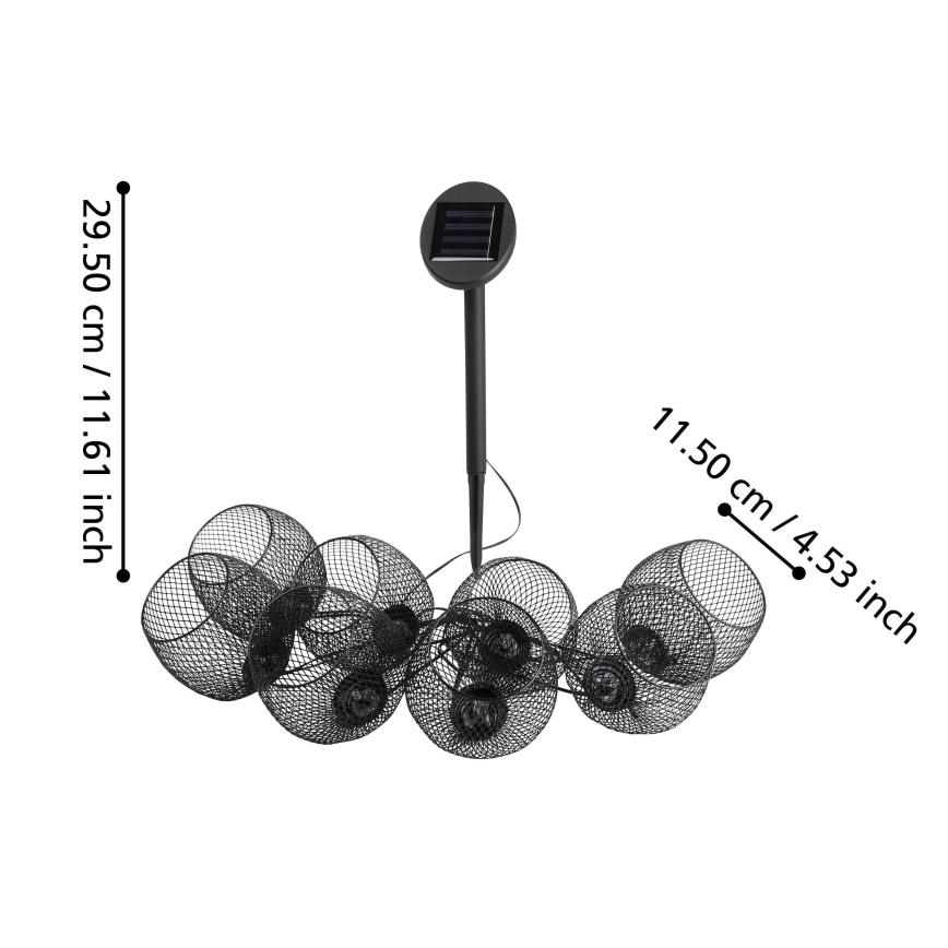 Eglo 48964 - LED zonneslinger 8xLED/3m 600 mAh IP44