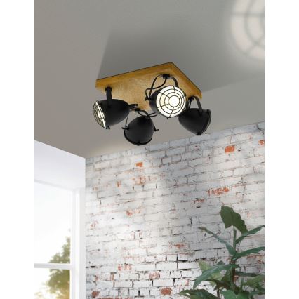 Eglo 49079 - plafondspot GATEBECK 4xE14/40W/230V