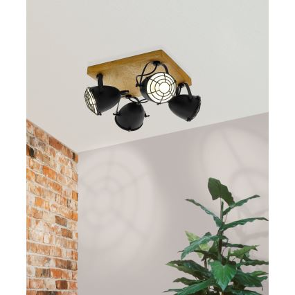 Eglo 49079 - plafondspot GATEBECK 4xE14/40W/230V