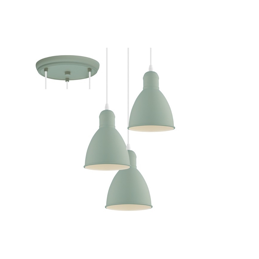 EGLO 49095 - Hanglamp aan koord PRIDDY-P 3xE27/60W/230V