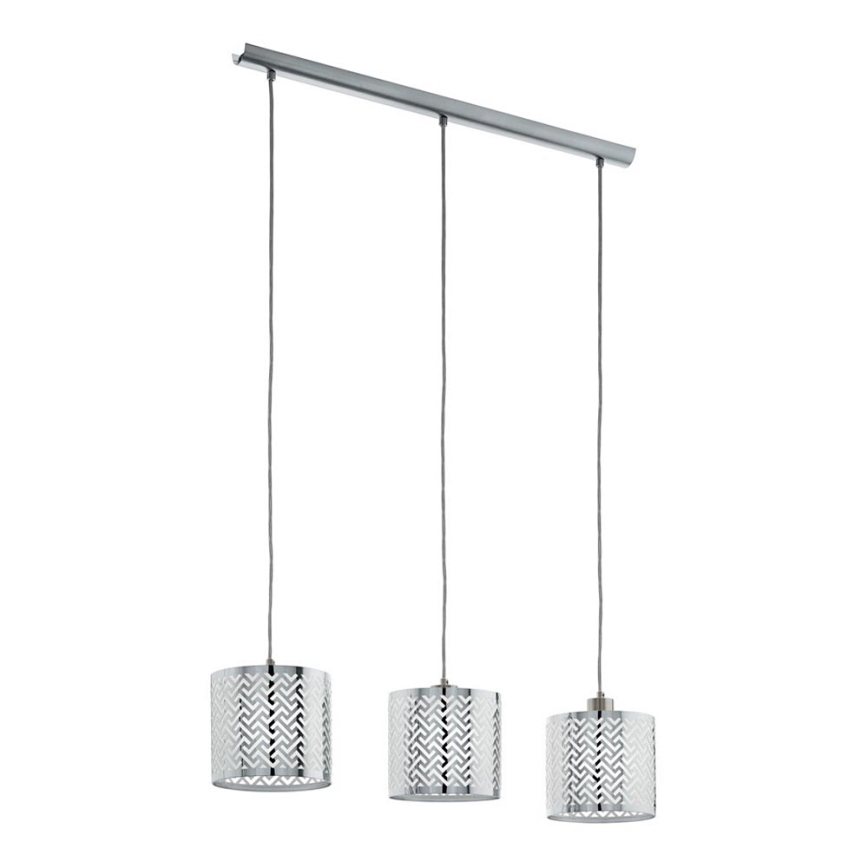 Eglo 49166 - Hanglamp aan koord LEAMINGTON 1 3xE27/60W/230V