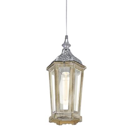 Eglo 49206 - KINGHORN hanglamp met kabel 1xE27/42W/230V