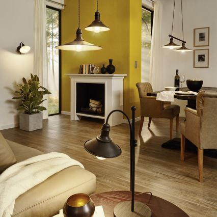 Eglo - Hanglamp aan een koord 1x E27 / 60W / 230V