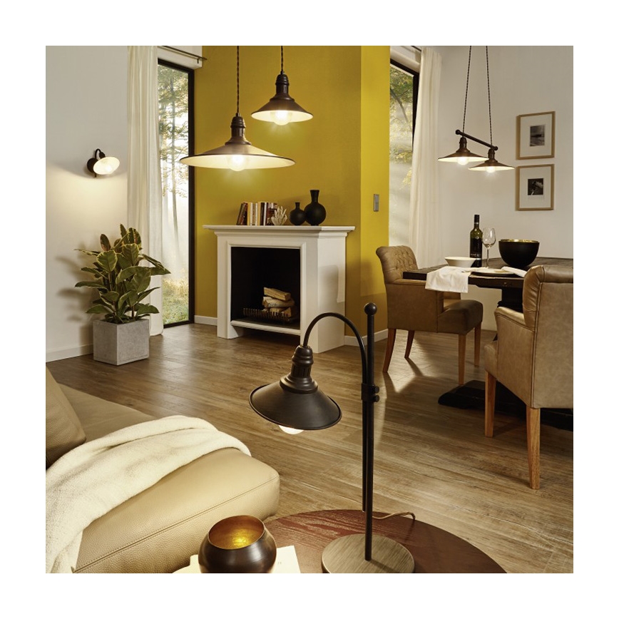 Eglo - Suspension 2xE27/60W/230V