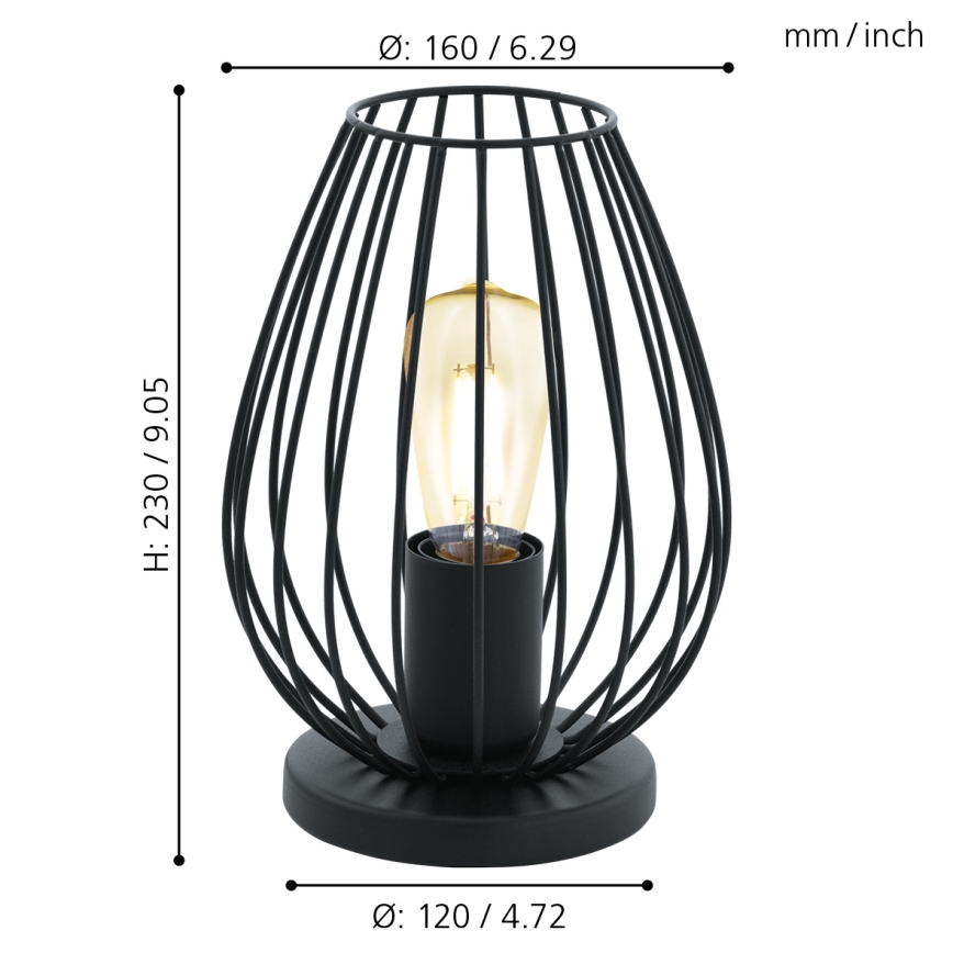 Eglo - Lampe de table 1xE27/60W/230V