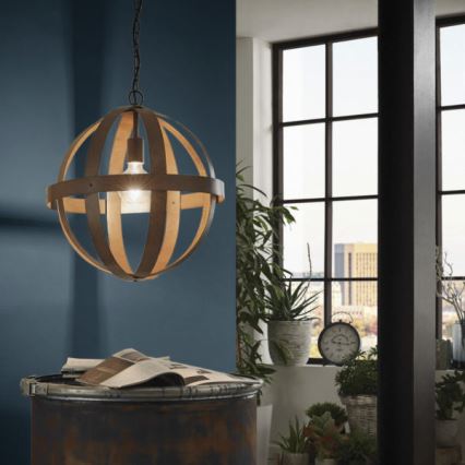 Eglo 49482 - Hanglamp aan een ketting WESTBURY 1xE27/60W/230V diameter 37 cm