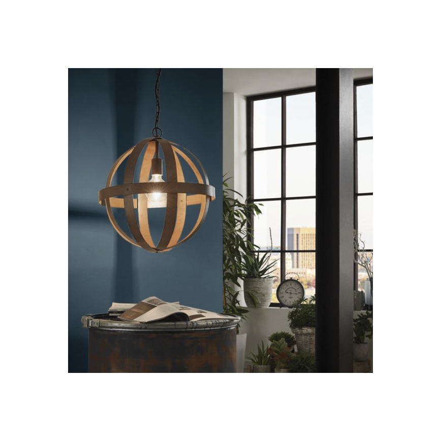 Eglo 49482 - Hanglamp aan een ketting WESTBURY 1xE27/60W/230V diameter 37 cm