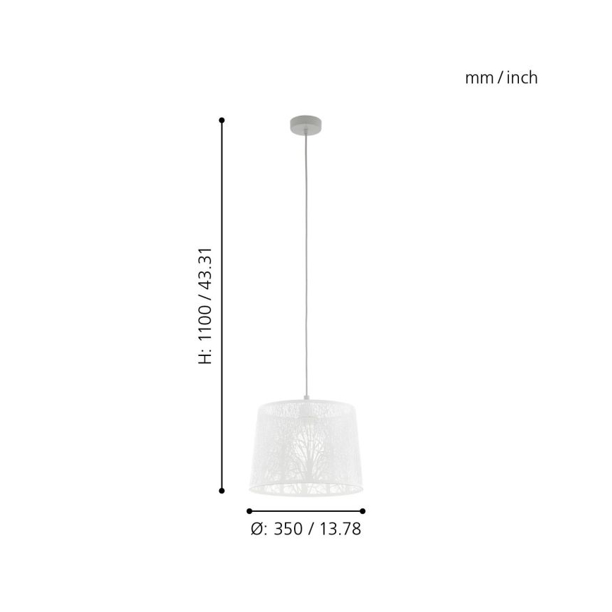 Eglo - Lustre avec fil 1xE27/60W/230V