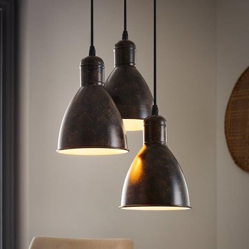 Eglo 49493 - Lustre PRIDDY 1 3xE27/60W/230V