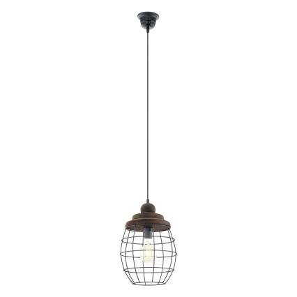 Eglo 49499 - Hanglamp BAMPTON 1xE27/60W/230V