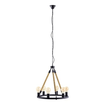 Eglo 49694 - Hanglamp aan ketting FINDLAY 6xE27/60W