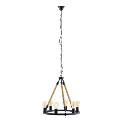 Eglo 49694 - Kroonluchter met ketting FINDLAY 6xE27/60W