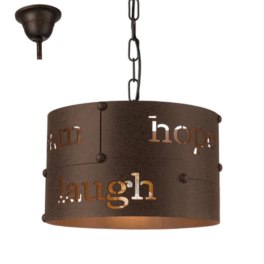 Eglo 49734 - Hanglamp aan ketting COLDINGHAM 1xE27/60W